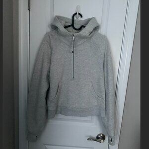 lululemon Scuba Oversized Half-Zip Hoodie- Grey